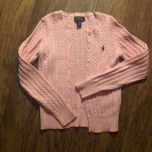 Ralph Lauren pink cardigan